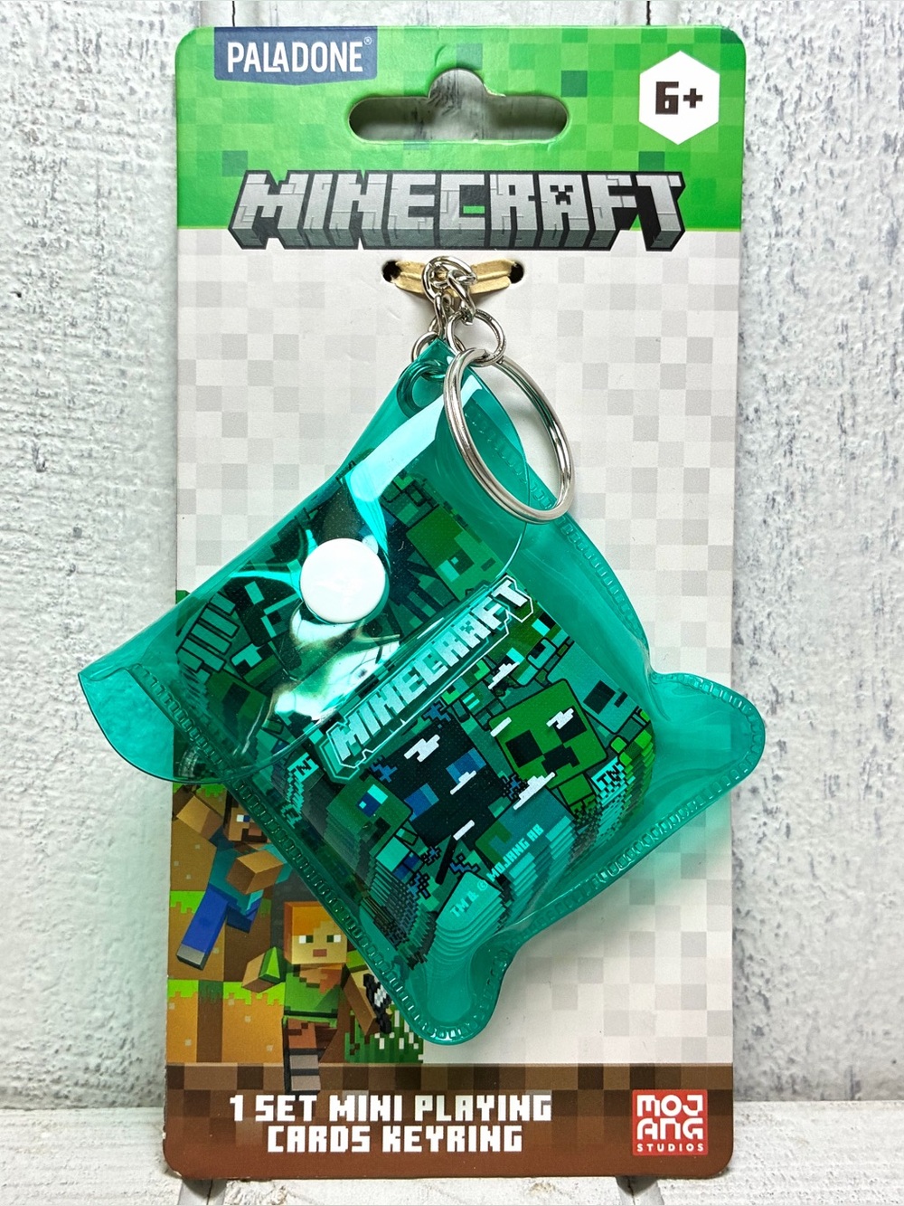 Paladone Minecraft 1 Set Mini Playing Cards Keyring Mojang Studios 2025 NWT